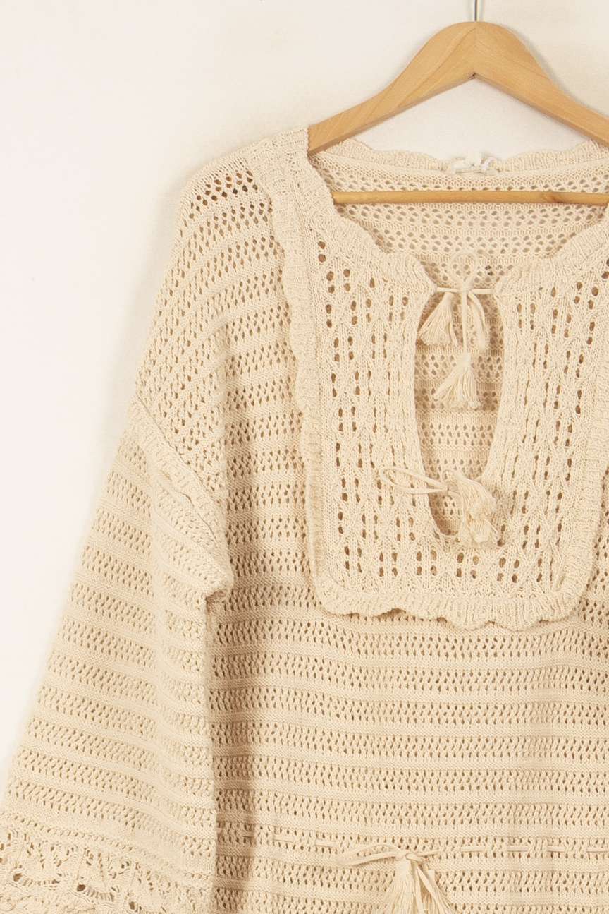 Robe Crochet Beige - Taille S/36 de la marque Louise Misha | PARAD58830 - Vendu par Paradigme - Image 3