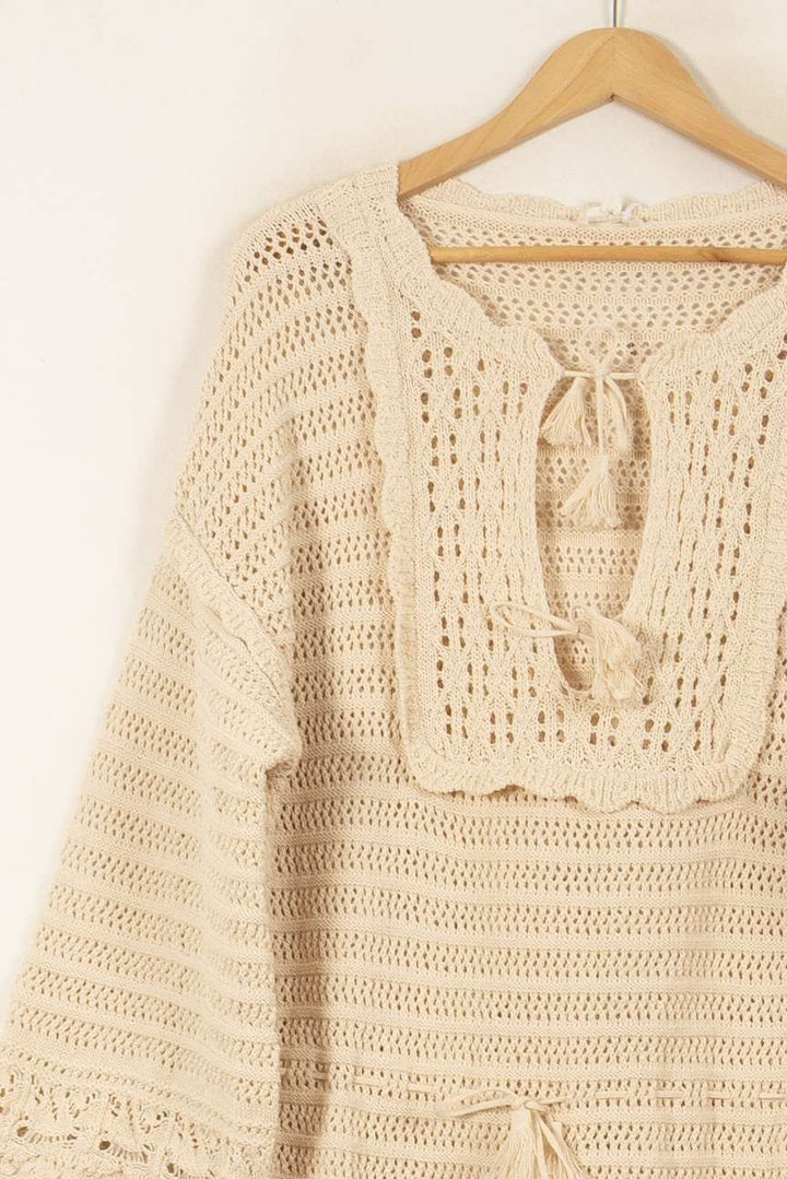 Robe Crochet Beige - Taille S/36 de la marque Louise Misha | PARAD58830 - Vendu par Paradigme - Image 3