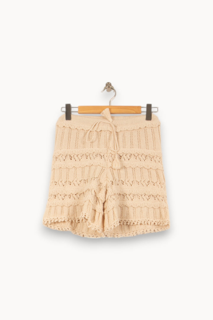 Short en Maille Beige - Taille S/36 de la marque Louise Misha | PARAD58835 - Vendu par Paradigme - Image 2