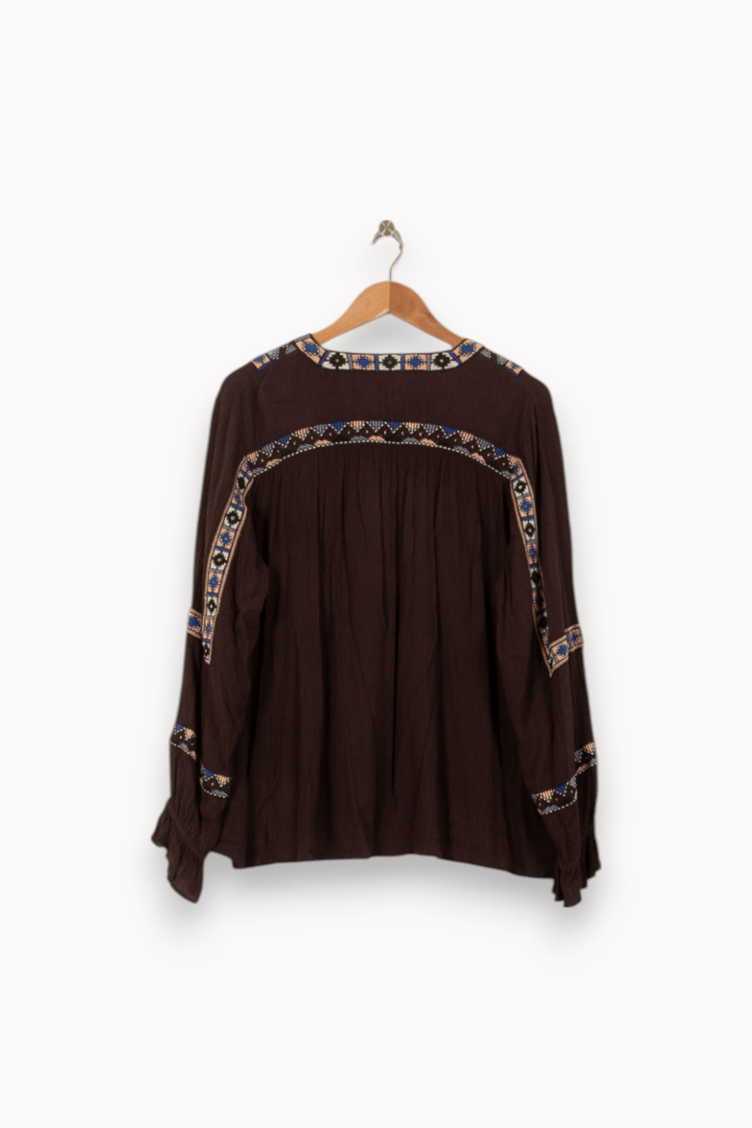 Blouse Noire et Bleue - Taille S/36 de la marque Louise Misha | PARAD58843 - Vendu par Paradigme - Image 4