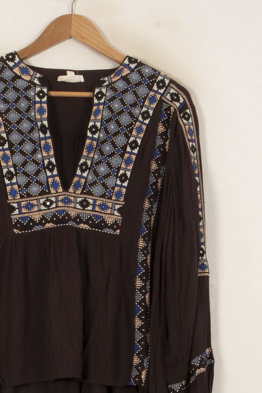 Blouse Noire et Bleue - Taille S/36 de la marque Louise Misha | PARAD58843 - Vendu par Paradigme - Image 3