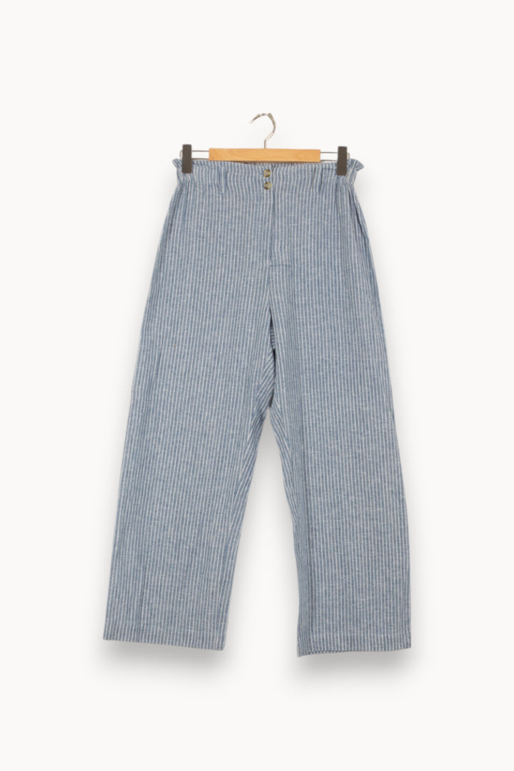 Pantalon Rayé Bleu et Blanc - Taille S/36 de la marque Louise Misha | PARAD58854 - Vendu par Paradigme - Image 2