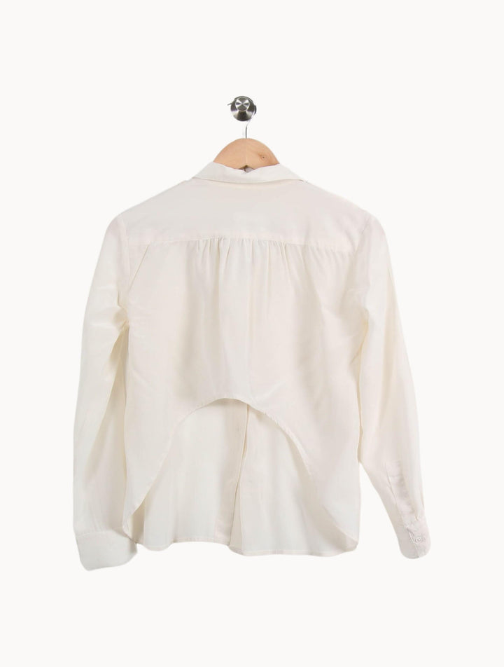 Chemise Blanche - Taille S/36 de la marque Maje | PARAD58855 - Vendu par Paradigme - Image 4