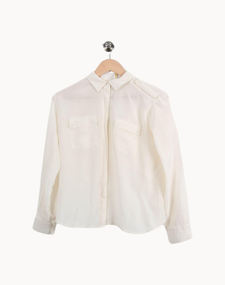 Chemise Blanche - Taille S/36 de la marque Maje | PARAD58855 - Vendu par Paradigme - Image 2