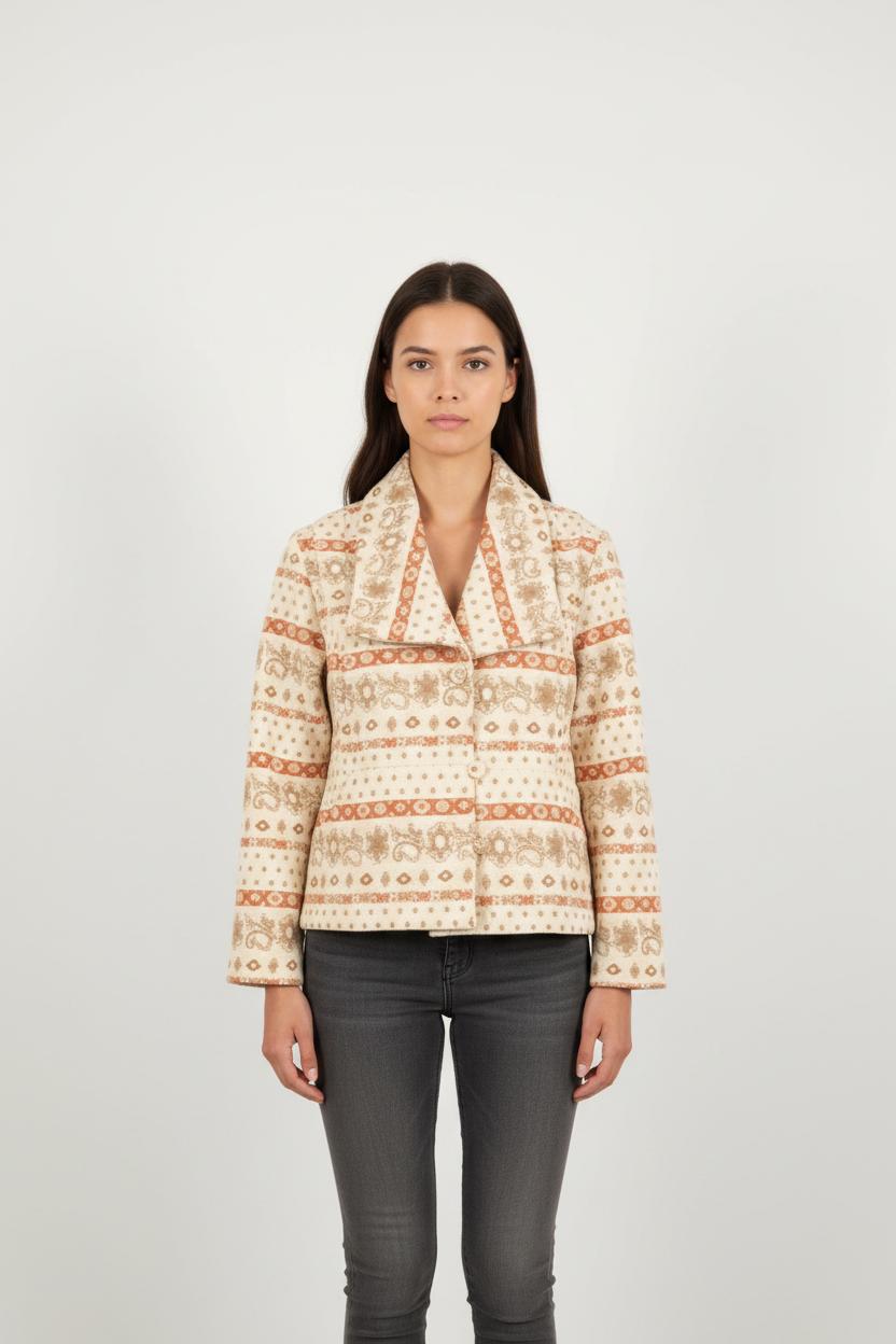 Veste Blanche et Beige - Taille XS/34
