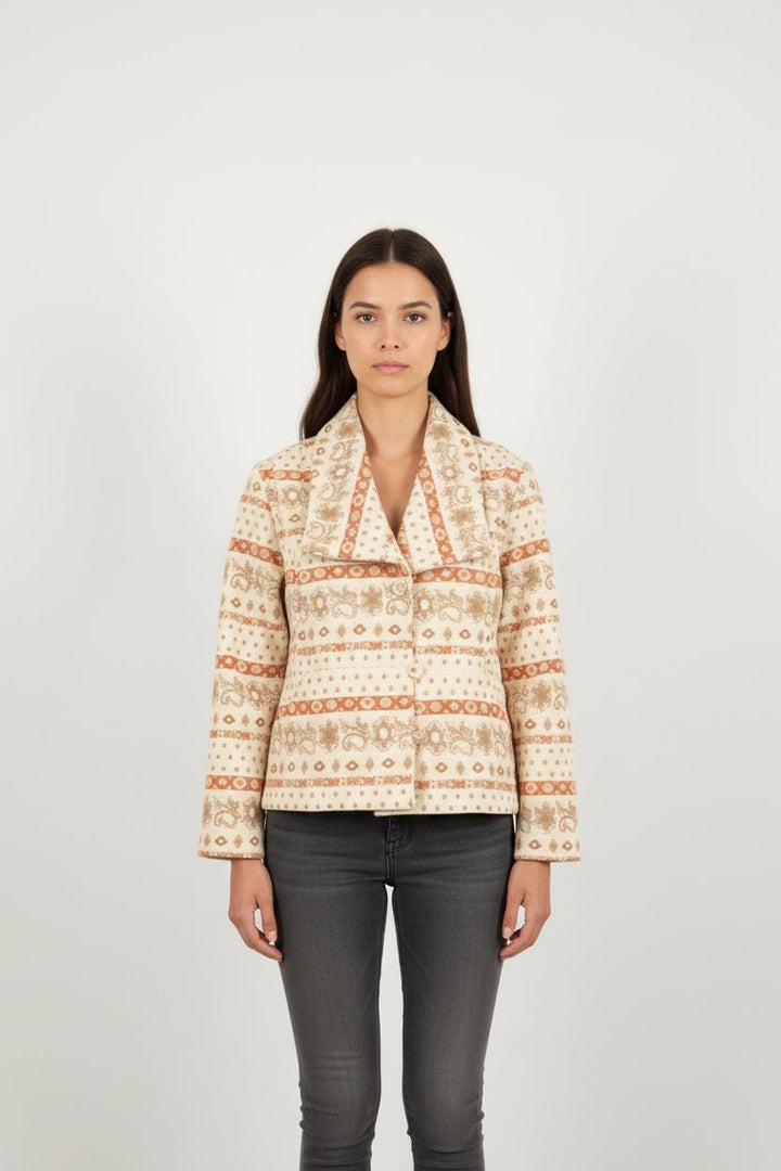 Veste Blanche et Beige - Taille XS/34