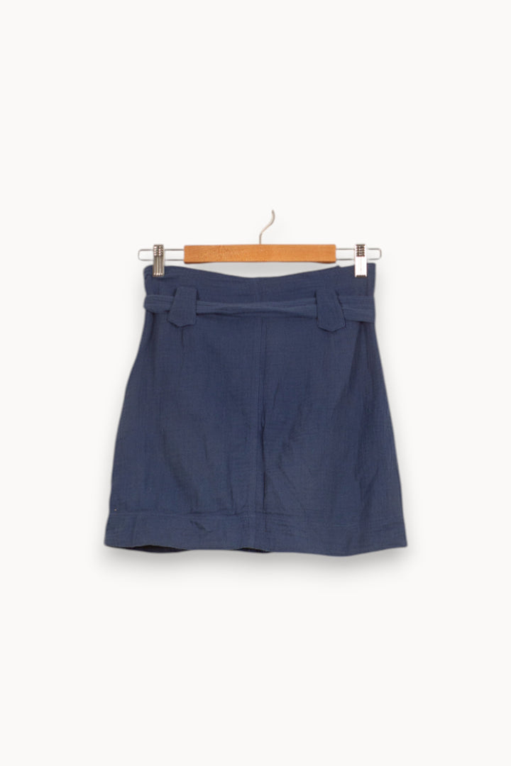 Jupe Courte Bleue - Taille XS/34 de la marque Sézane | PARAD58864 - Vendu par Paradigme - Image 4