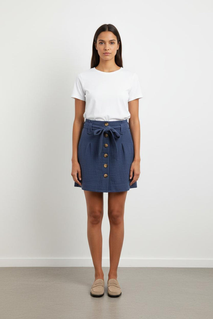 Jupe Courte Bleue - Taille XS/34