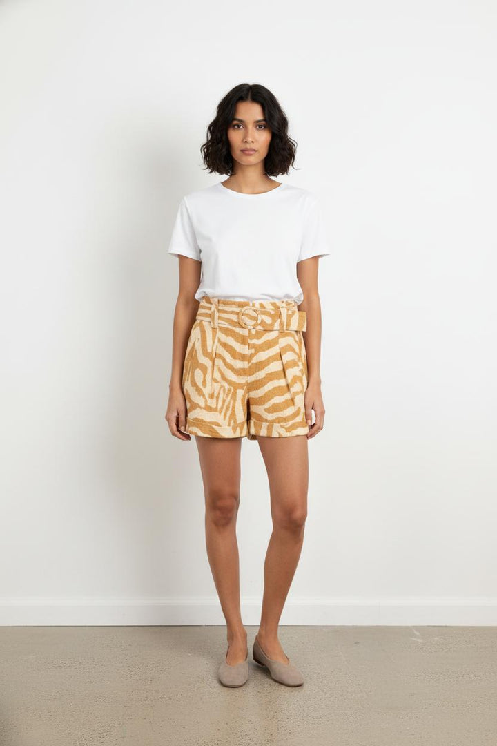 Short Jaune et Blanc - Taille L/40