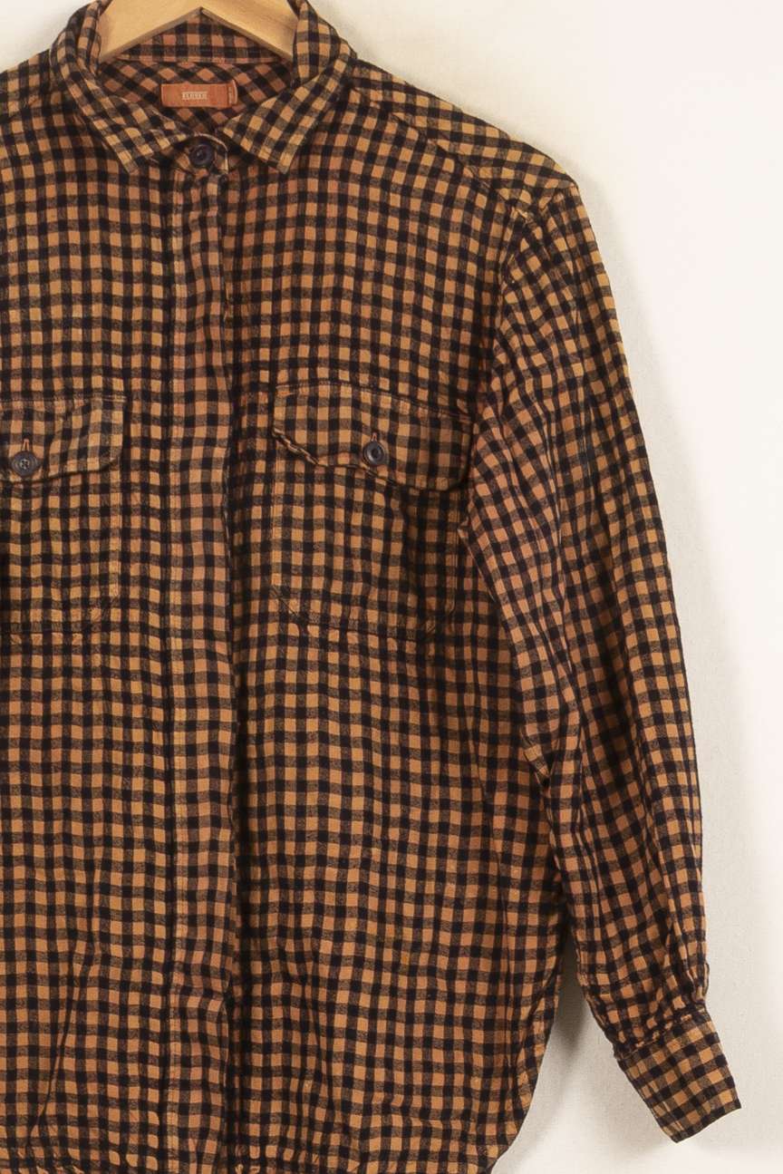 Chemise à Carreaux Marron et Noir - Taille M/38 de la marque Closed | PARAD58868 - Vendu par Paradigme - Image 3