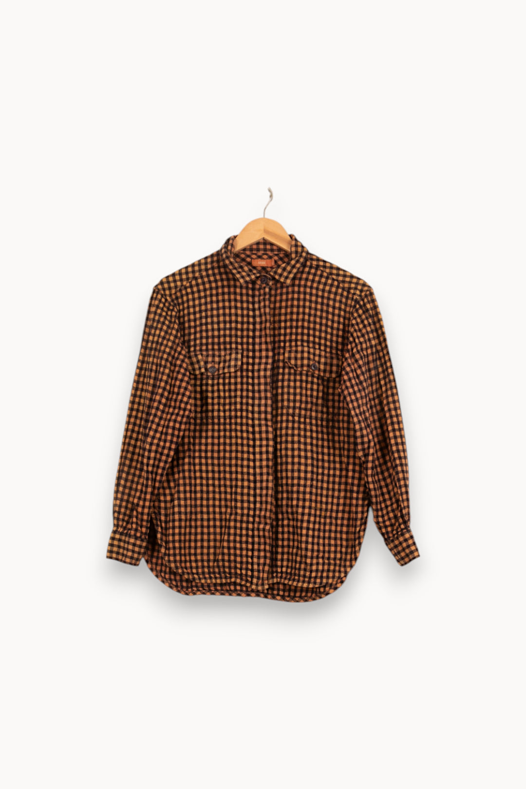Chemise à Carreaux Marron et Noir - Taille M/38 de la marque Closed | PARAD58868 - Vendu par Paradigme - Image 2
