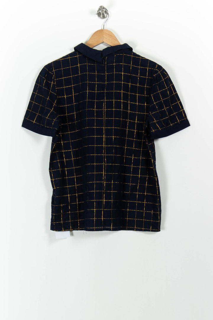 Chemisier Bleu et Jaune - Taille M/38 de la marque Karl Marc John | PARAD58872 - Vendu par Paradigme - Image 4