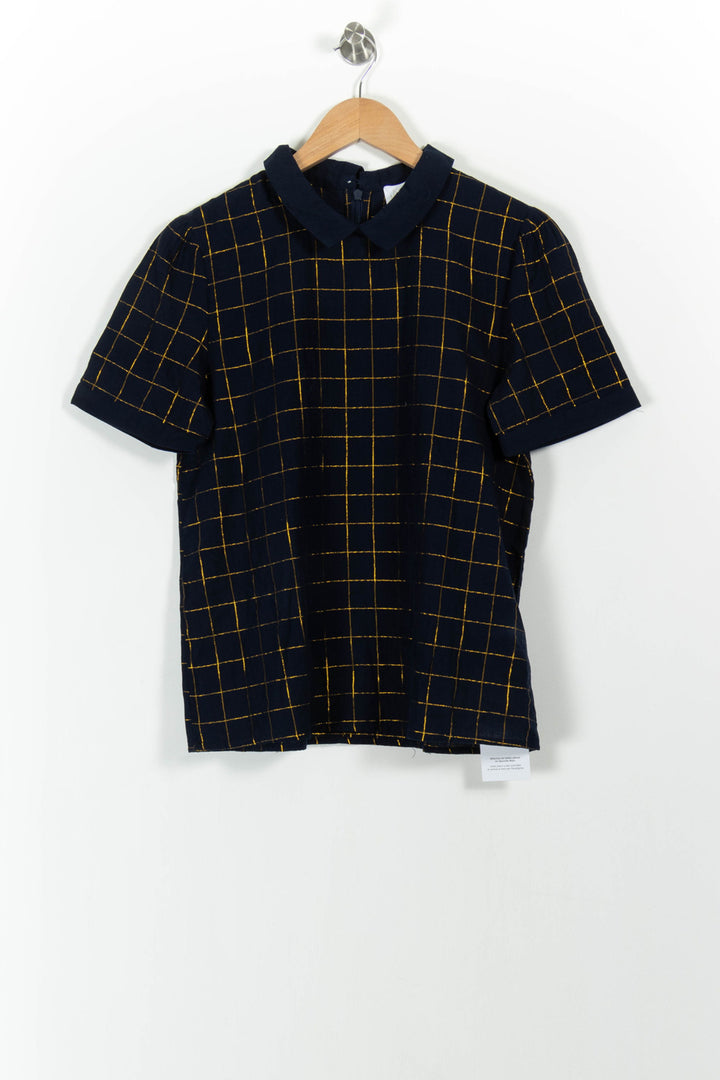 Chemisier Bleu et Jaune - Taille M/38 de la marque Karl Marc John | PARAD58872 - Vendu par Paradigme - Image 2