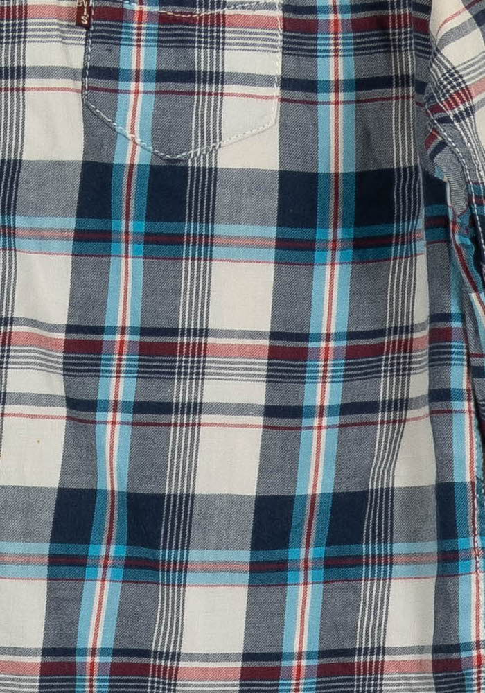 Chemise à Carreaux Bleu et Blanc - Taille XS/34 de la marque Levi's | PARAD58873 - Vendu par Paradigme - Image 3