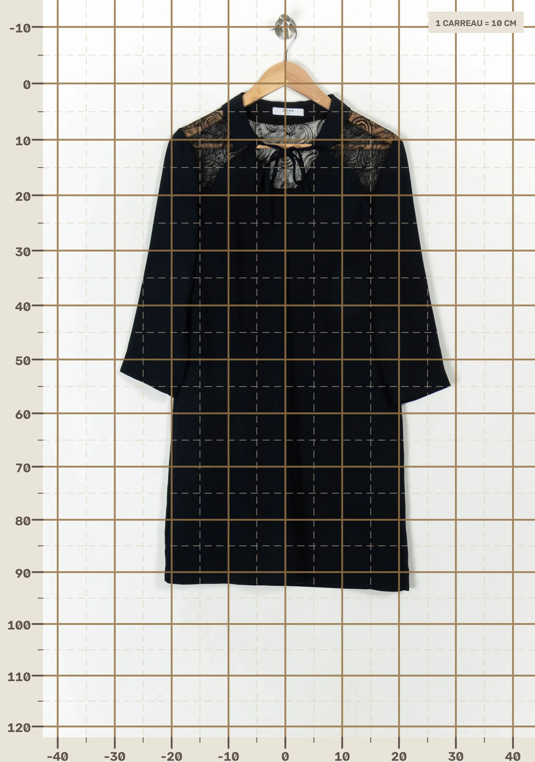 Robe Courte Bleue - Taille S/36 de la marque ZAPA | PARAD58882 - Vendu par Paradigme - Image 4