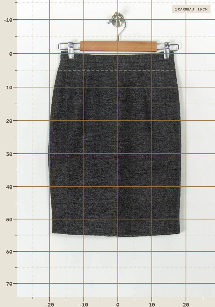 Jupe Crayon Grise - Taille S/36 de la marque Pablo | PARAD58884 - Vendu par Paradigme - Image 4