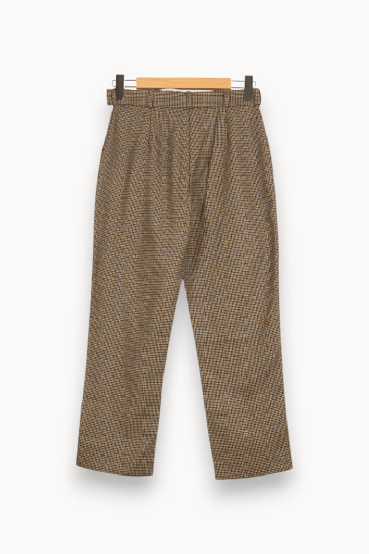 Pantalon Carreaux Beige et Marron - Taille M/38 de la marque Karl Marc John | PARAD58887 - Vendu par Paradigme - Image 4