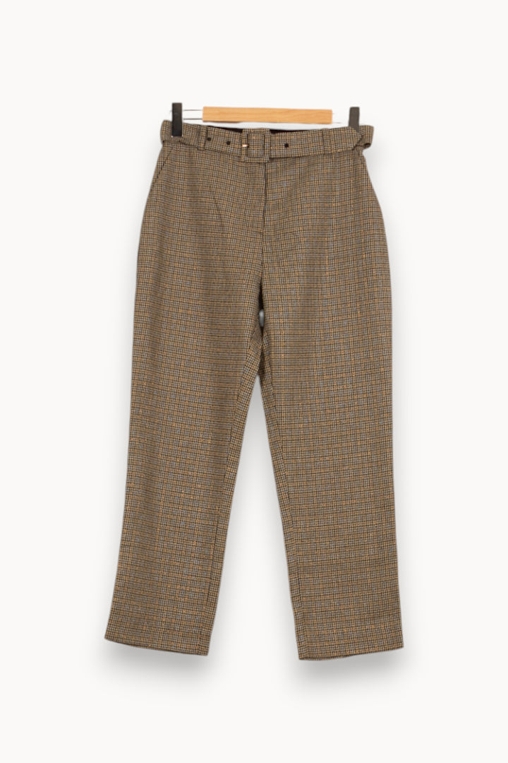 Pantalon Carreaux Beige et Marron - Taille M/38 de la marque Karl Marc John | PARAD58887 - Vendu par Paradigme - Image 2