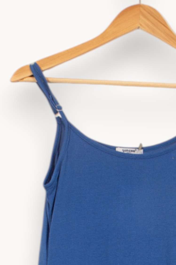 Robe Trapèze Bleue - Taille S/36 de la marque Suncoo | PARAD58894 - Vendu par Paradigme - Image 3