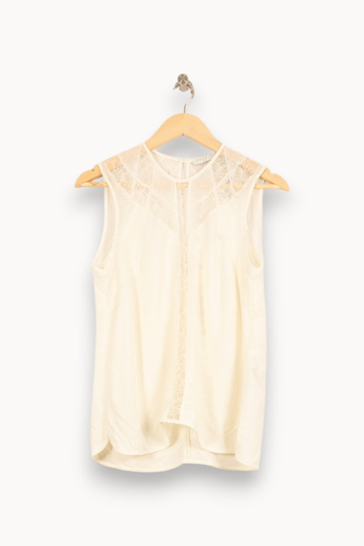 Blouse Blanche - Taille L/40 de la marque Sandro | PARAD58895 - Vendu par Paradigme - Image 2