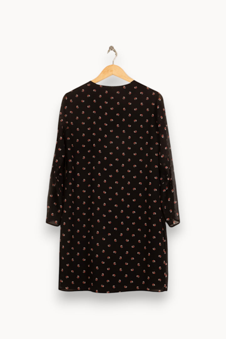 Robe Fleurie Noire - Taille M/38 de la marque One Step | PARAD58902 - Vendu par Paradigme - Image 4