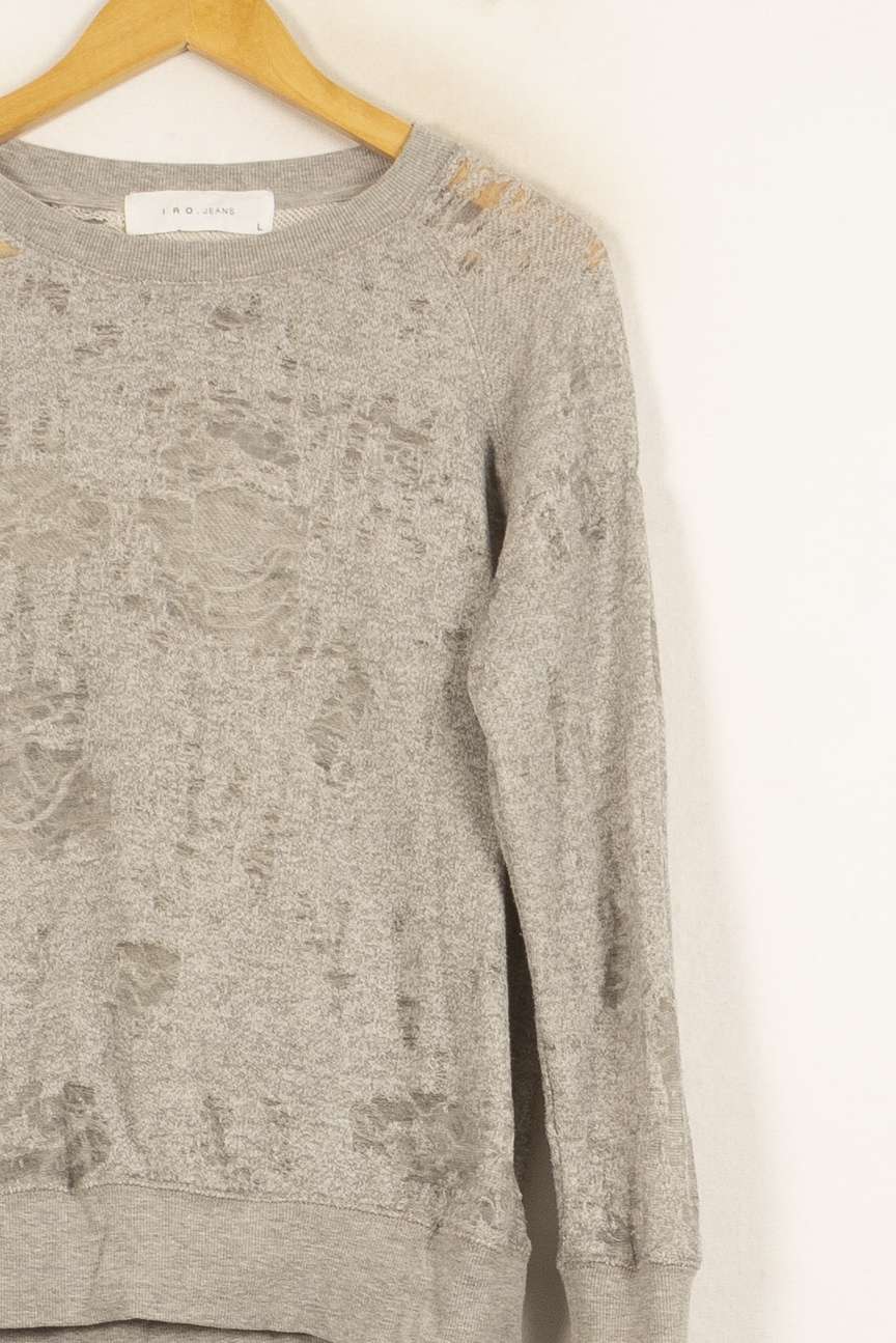 Sweat Gris - Taille L/40 de la marque IRO | PARAD58904 - Vendu par Paradigme - Image 3