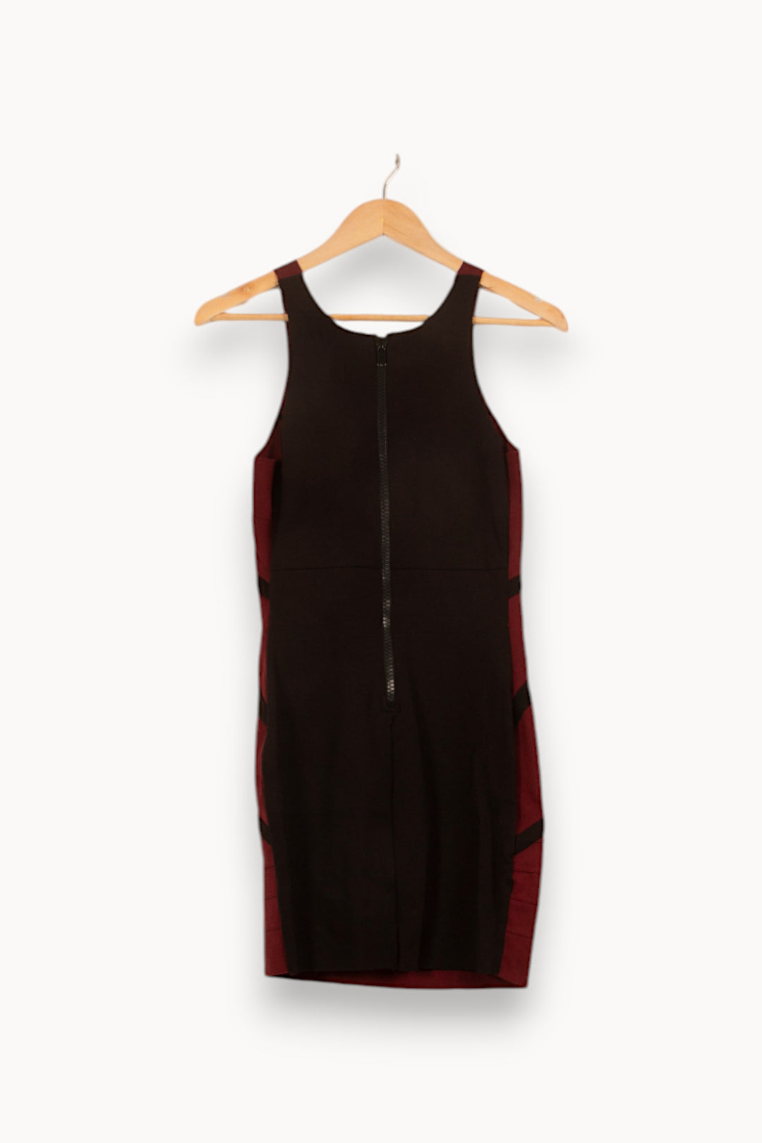 Robe Bandage Bordeaux et Noir - Taille M/38 de la marque Maje | PARAD58910 - Vendu par Paradigme - Image 4