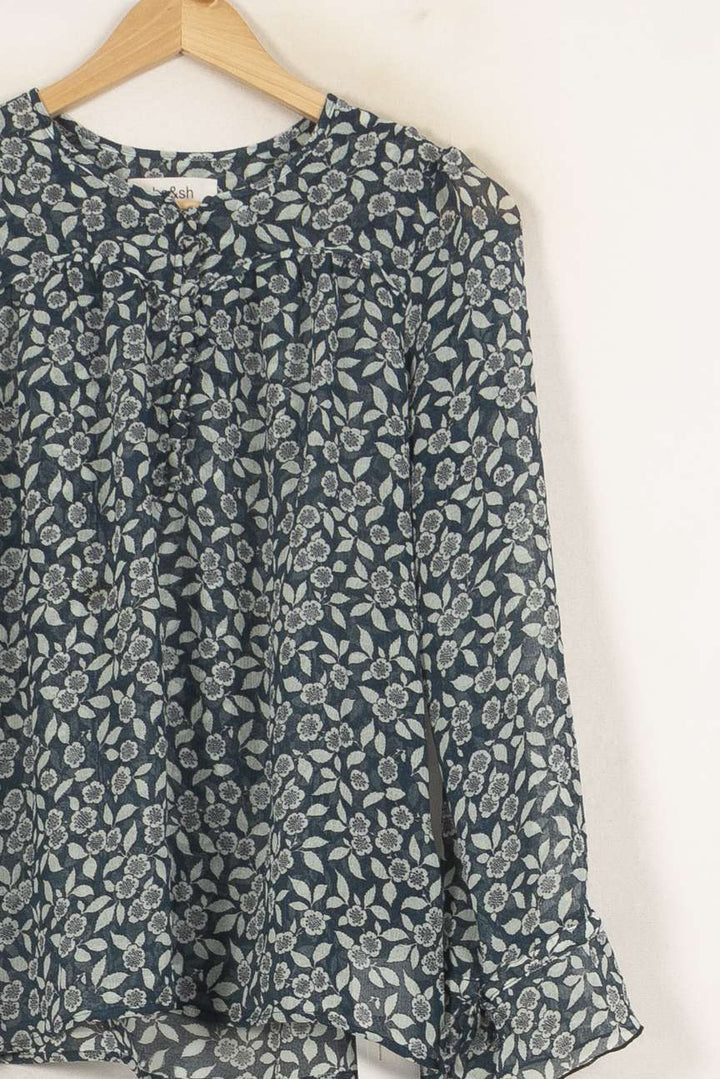 Blouse Bleue et Blanche - Taille S/36 de la marque ba&sh | PARAD58919 - Vendu par Paradigme - Image 3