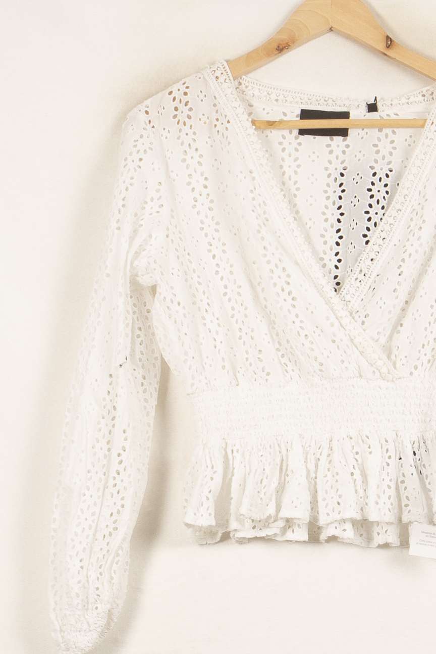 Blouse Blanche - Taille S/36 de la marque The Kooples | PARAD58920 - Vendu par Paradigme - Image 3