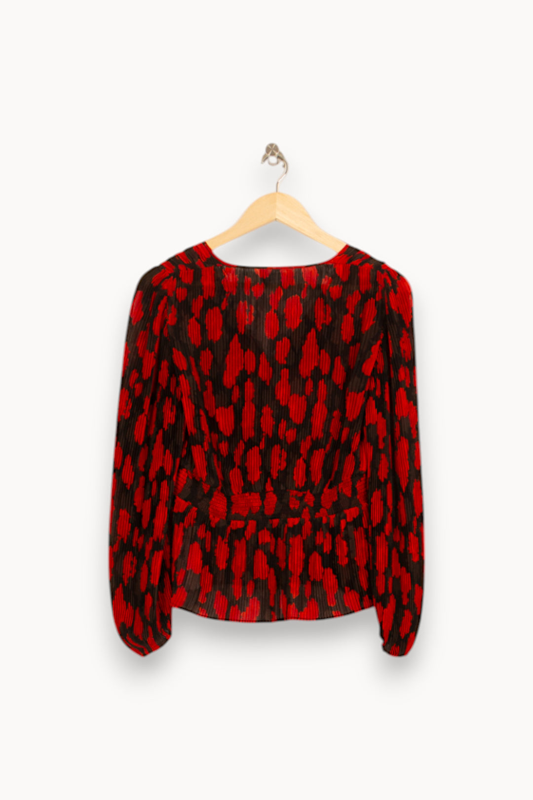 Blouse Rouge et Noire - Taille S/36 de la marque The Kooples | PARAD58921 - Vendu par Paradigme - Image 4