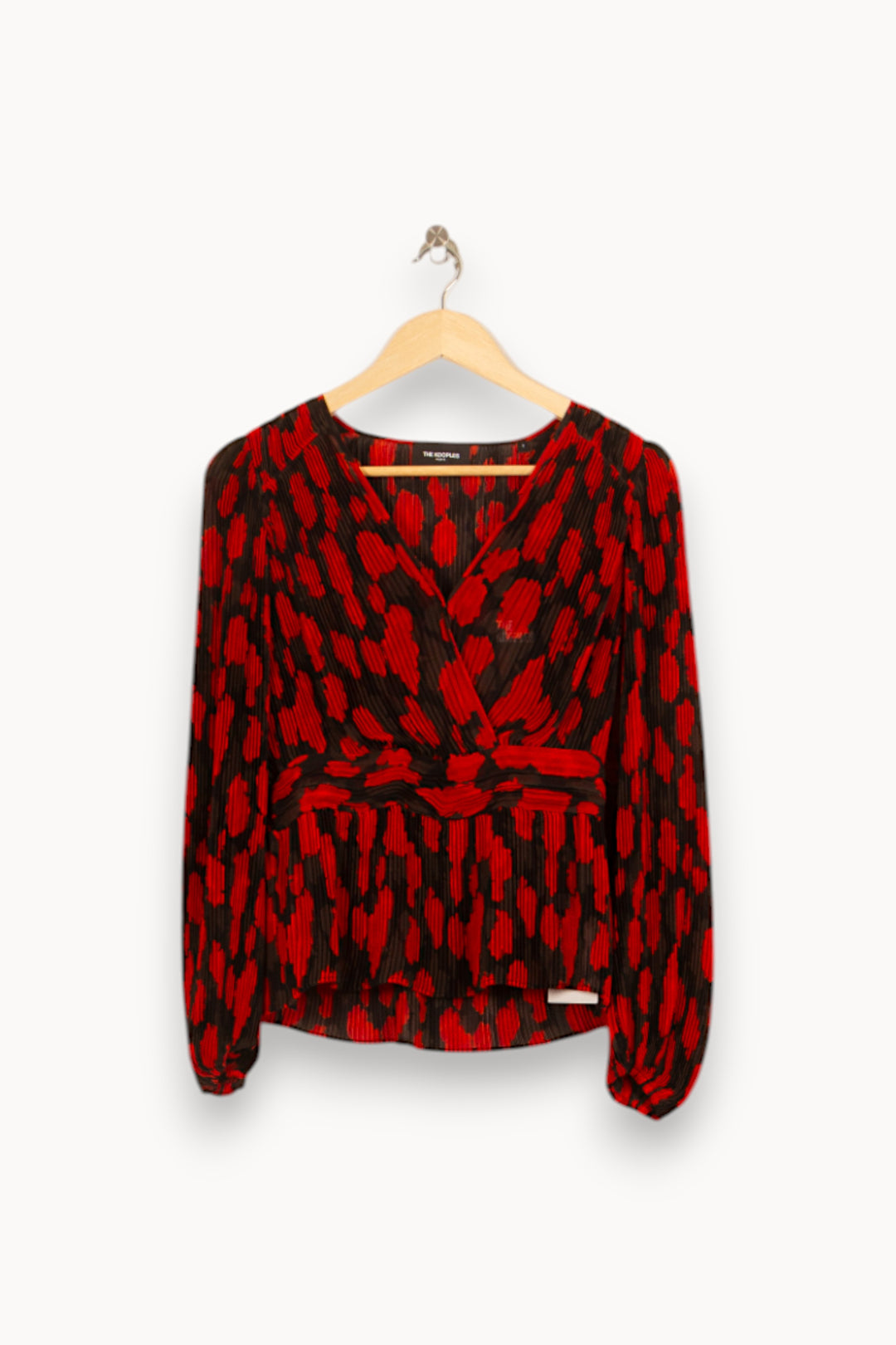 Blouse Rouge et Noire - Taille S/36 de la marque The Kooples | PARAD58921 - Vendu par Paradigme - Image 2
