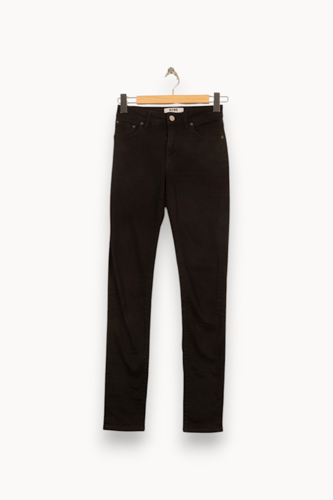 Jean Slim Noir - Taille S/36 de la marque Acne Studios | PARAD58939 - Vendu par Paradigme - Image 2