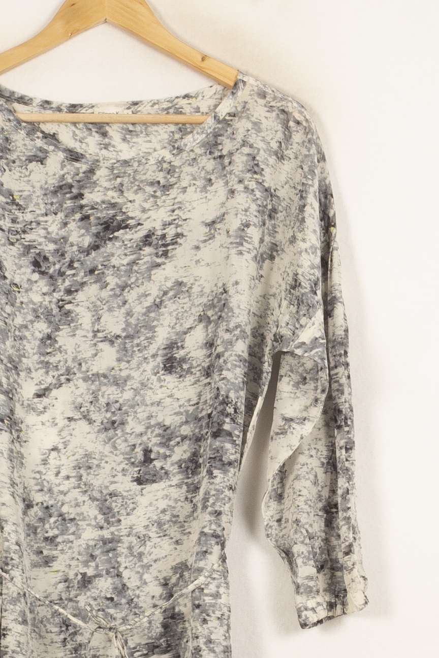 Robe Imprimée Grise et Blanche - Taille S/36 de la marque Filippa K | PARAD58942 - Vendu par Paradigme - Image 3