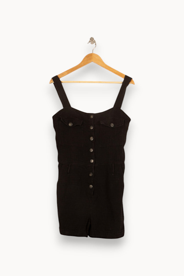 Combishort Noir - Taille M/38 de la marque Sézane | PARAD58957 - Vendu par Paradigme - Image 2