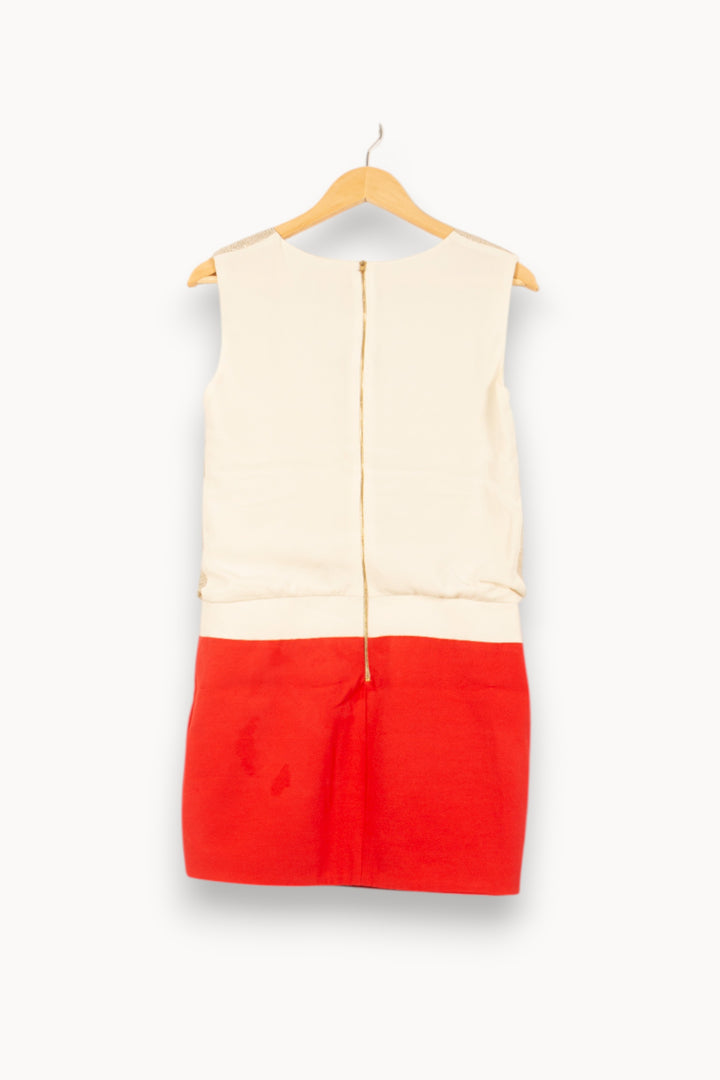 Robe Courte Dorée et Rouge - Taille S/36 de la marque Maje | PARAD58974 - Vendu par Paradigme - Image 4