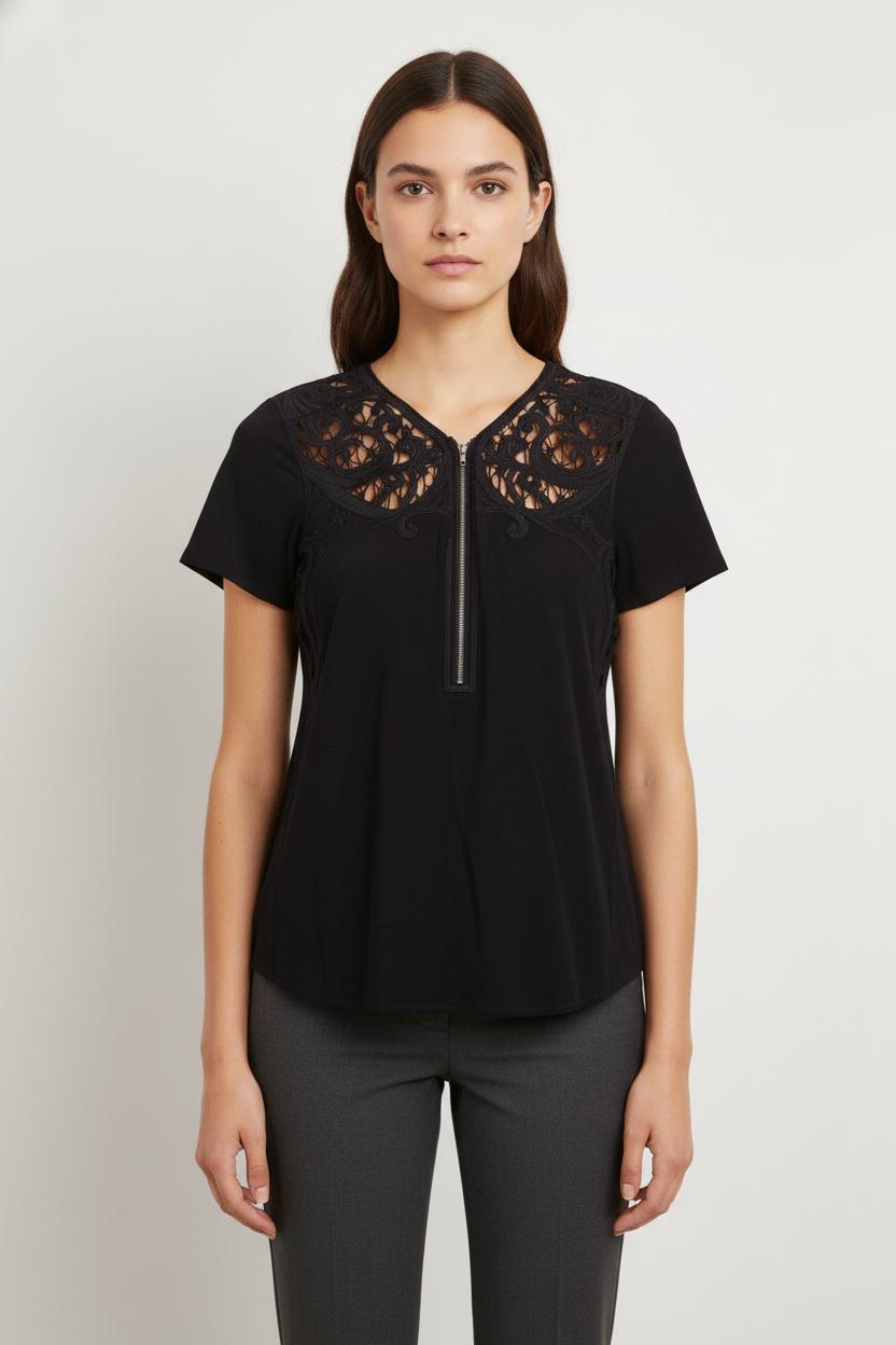 Blouse Noire - Taille XS/34