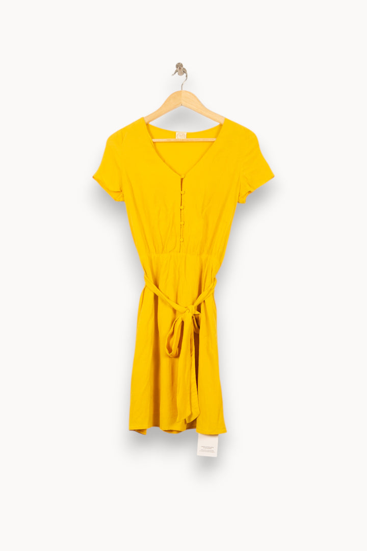 Robe Courte Jaune - Taille XS/34 de la marque Des petits hauts | PARAD58979 - Vendu par Paradigme - Image 2