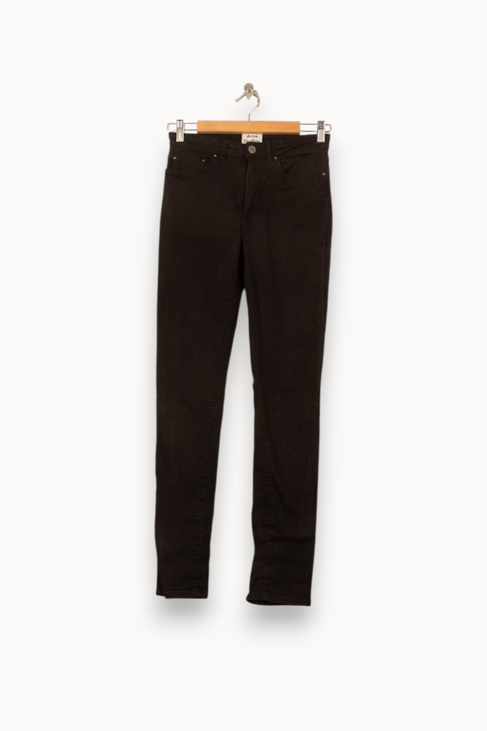 Jean Slim Noir - Taille L/40 de la marque Acne Studios | PARAD58982 - Vendu par Paradigme - Image 2