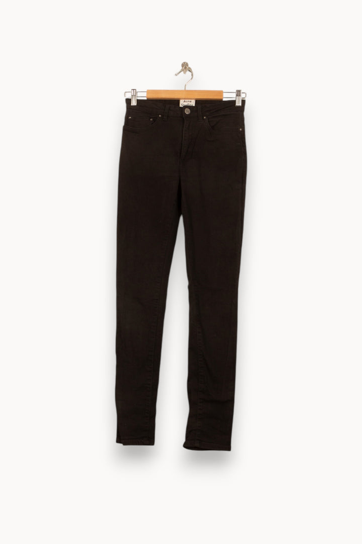 Jean Slim Noir - Taille L/40 de la marque Acne Studios | PARAD58982 - Vendu par Paradigme - Image 2