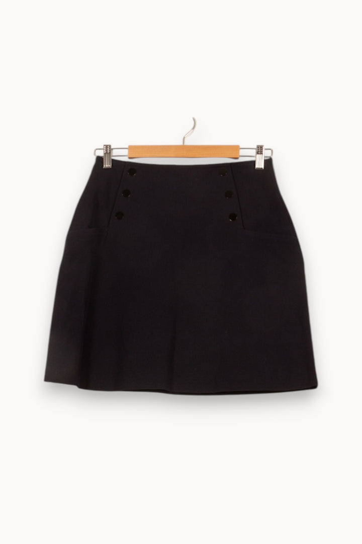 Jupe Courte Bleue - Taille L/40 de la marque Sandro | PARAD59007 - Vendu par Paradigme - Image 2