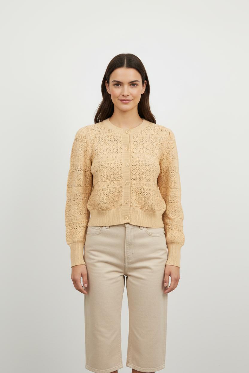 Cardigan Beige - Taille S/36