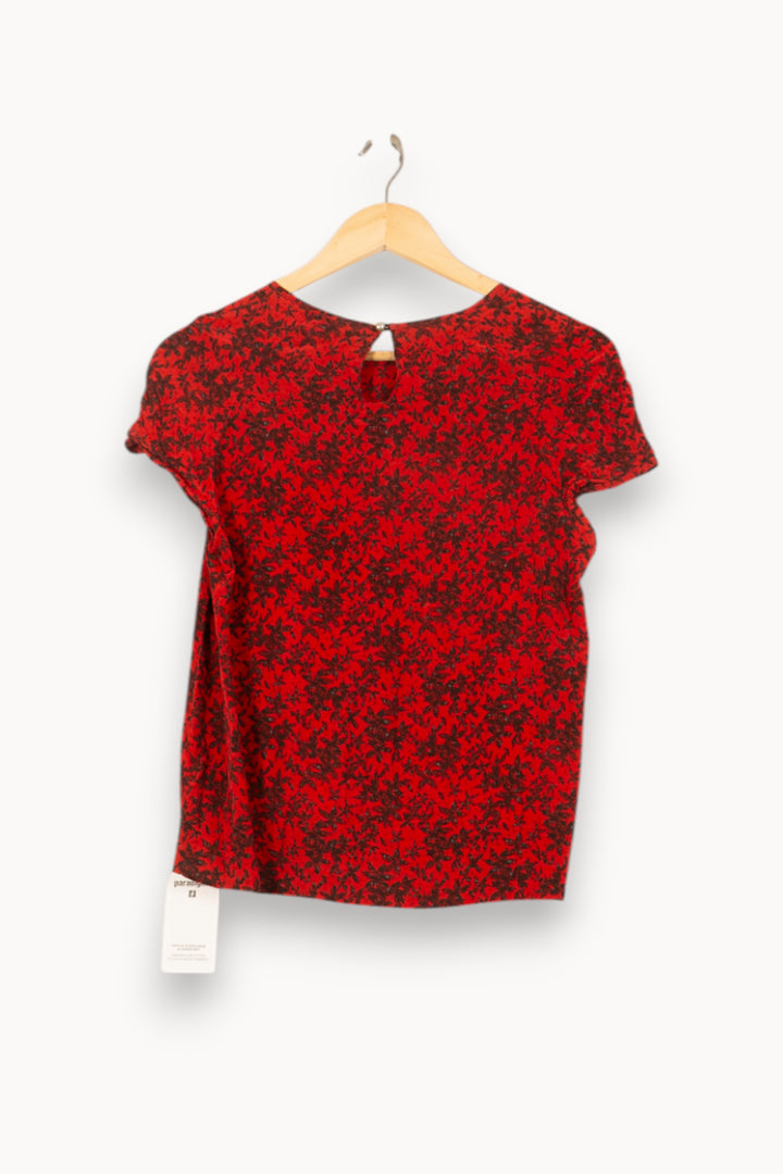 Blouse Rouge et Noire - Taille S/36 de la marque IKKS | PARAD59011 - Vendu par Paradigme - Image 4
