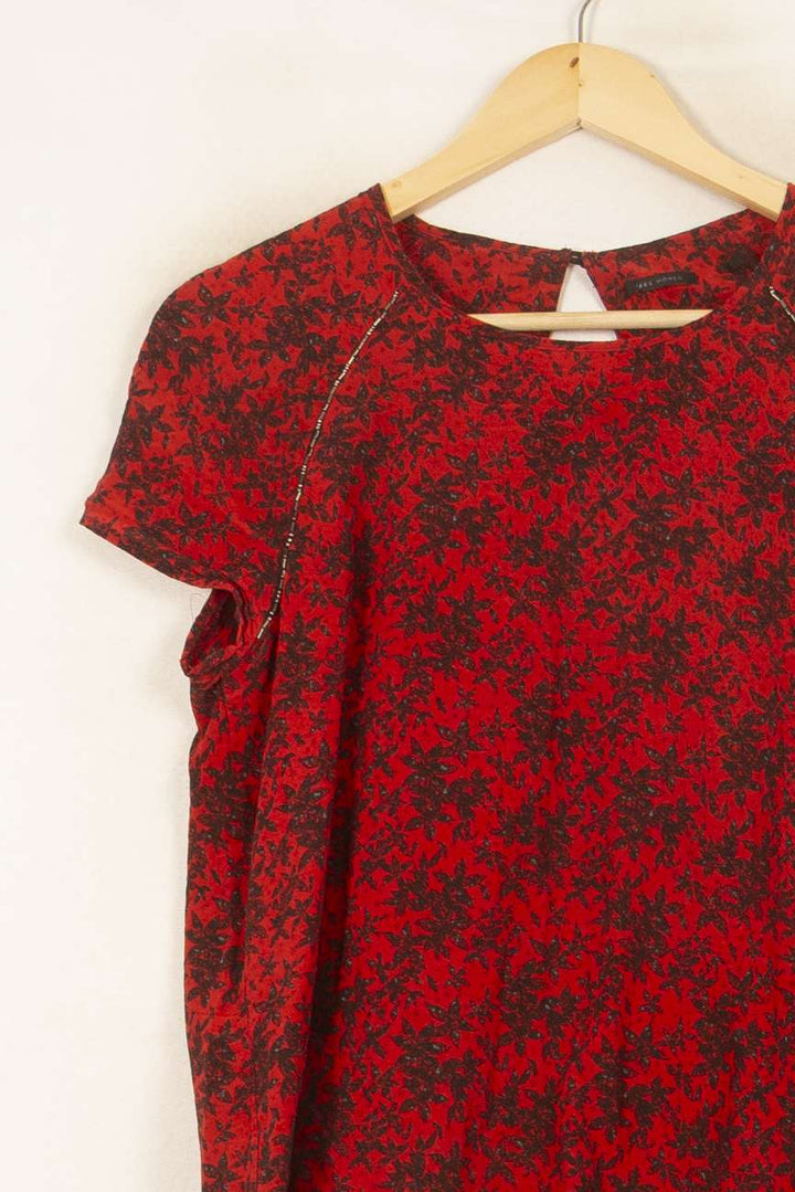 Blouse Rouge et Noire - Taille S/36 de la marque IKKS | PARAD59011 - Vendu par Paradigme - Image 3