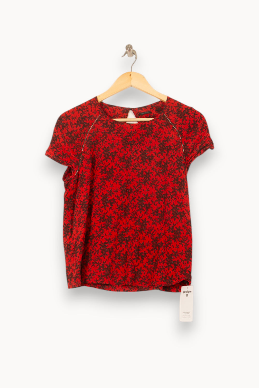 Blouse Rouge et Noire - Taille S/36 de la marque IKKS | PARAD59011 - Vendu par Paradigme - Image 2