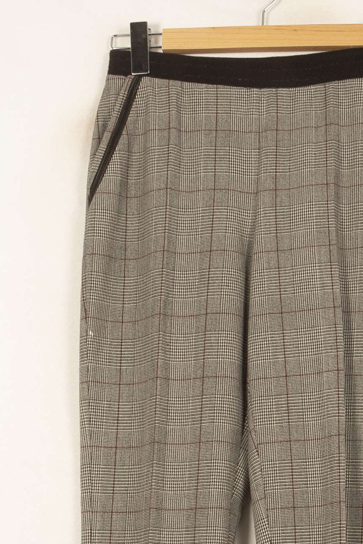 Pantalon Carreaux Beige et Marron - Taille S/36 de la marque IKKS | PARAD59015 - Vendu par Paradigme - Image 3
