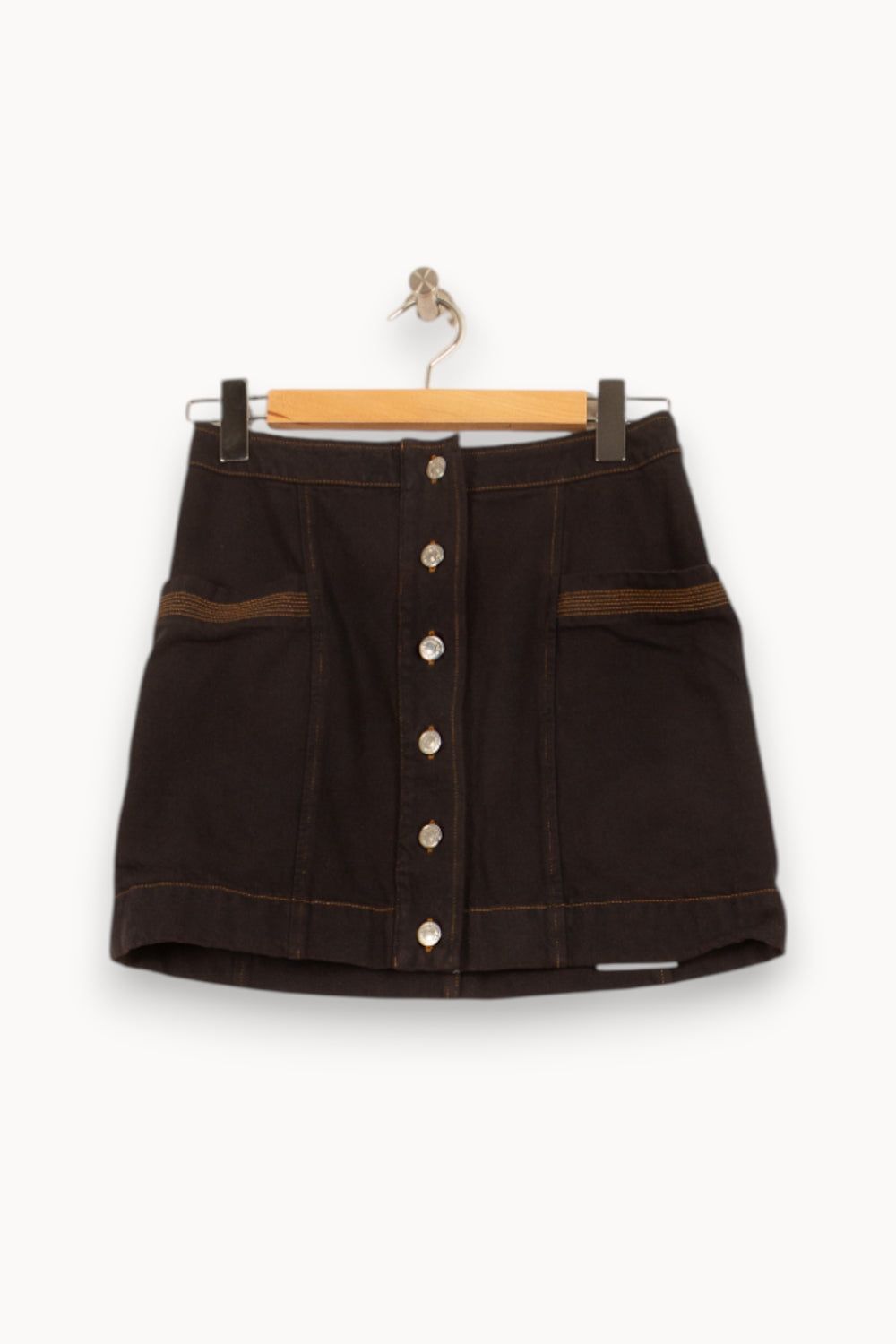 Jupe Courte Noire - Taille M/38 de la marque Sézane | PARAD59030 - Vendu par Paradigme - Image 2