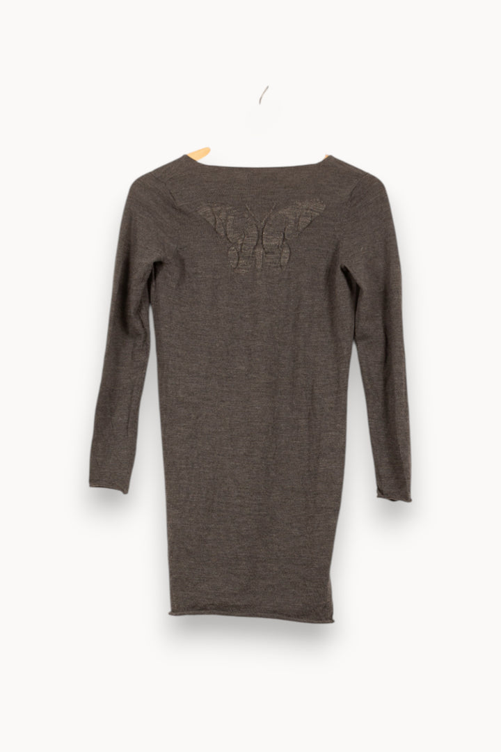 Robe Pull Grise - Taille S/36 de la marque Zadig&Voltaire | PARAD59044 - Vendu par Paradigme - Image 4