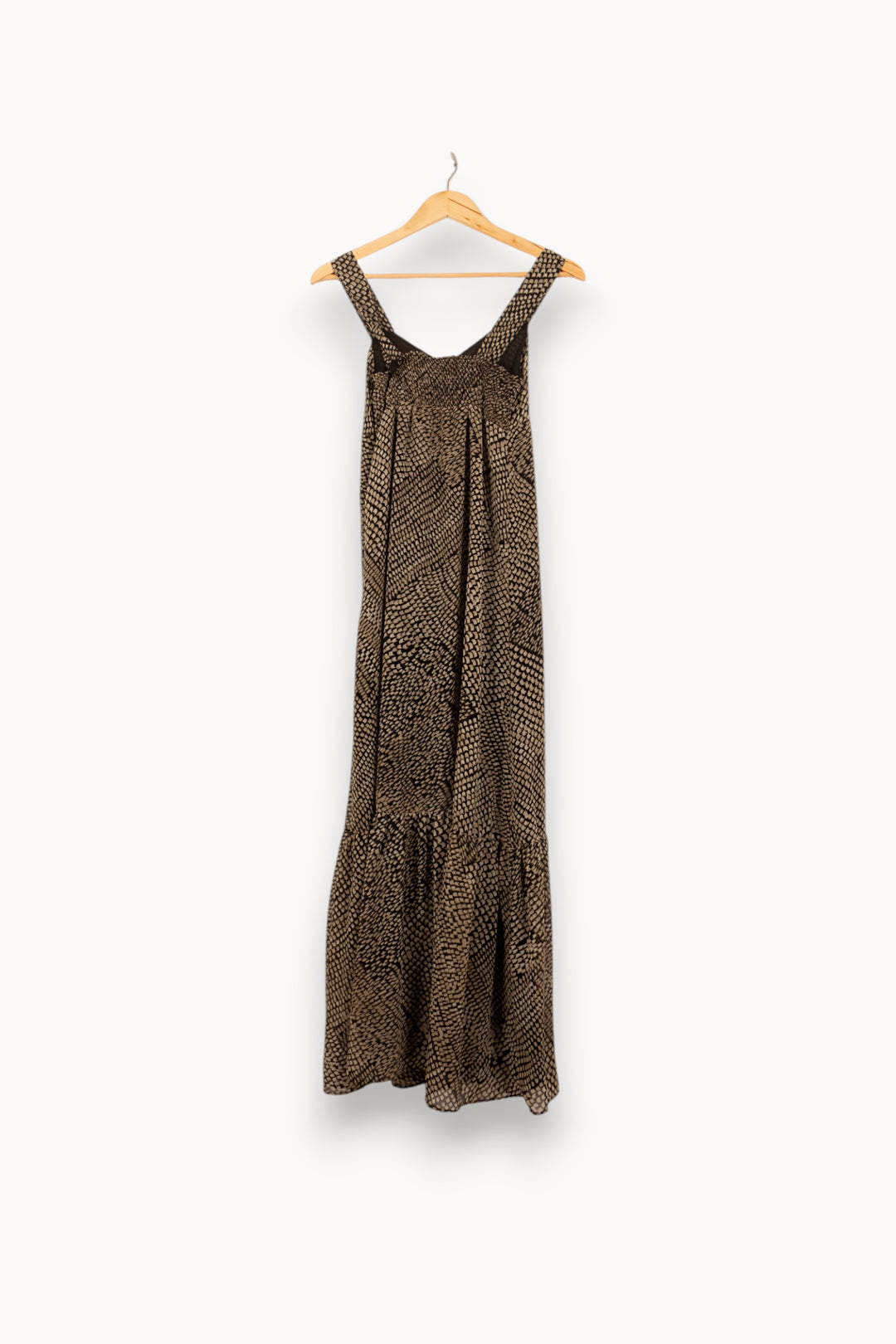 Robe Longue Beige et Noir - Taille S/36 de la marque Caroll | PARAD59045 - Vendu par Paradigme - Image 4