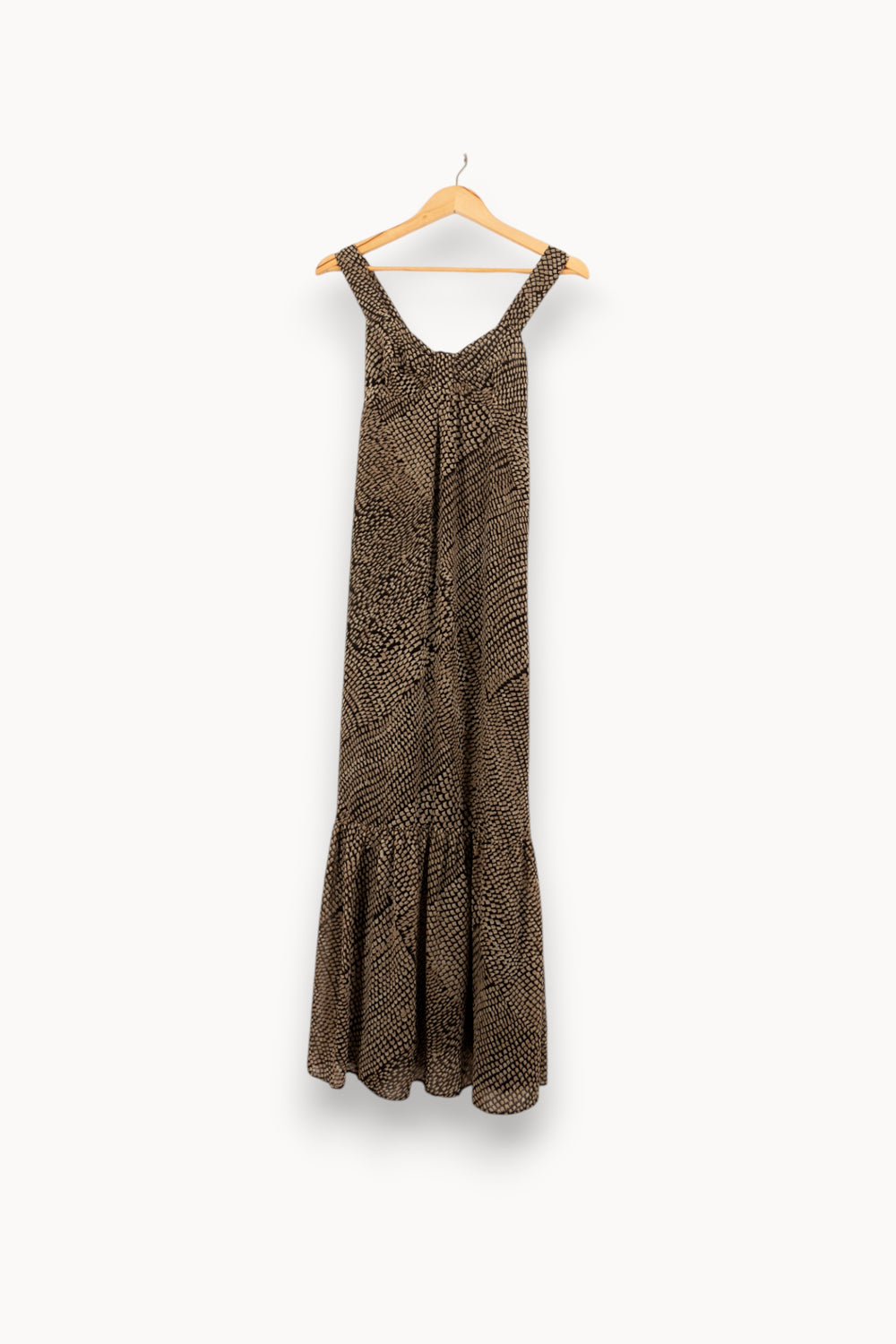 Robe Longue Beige et Noir - Taille S/36 de la marque Caroll | PARAD59045 - Vendu par Paradigme - Image 2