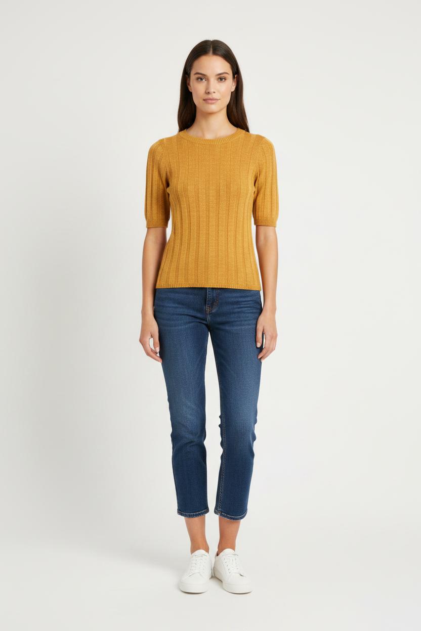 Pull Jaune - Taille XS/34